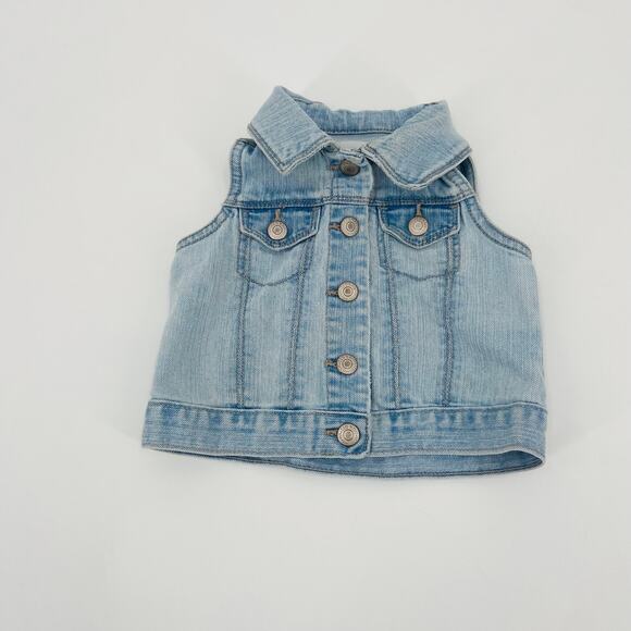 Old Navy Jean Vest 18-24 Months - Picture 1 of 6